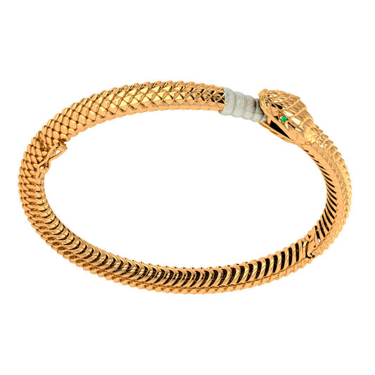 Brazalete Serpiente Esmeralda Encantadora