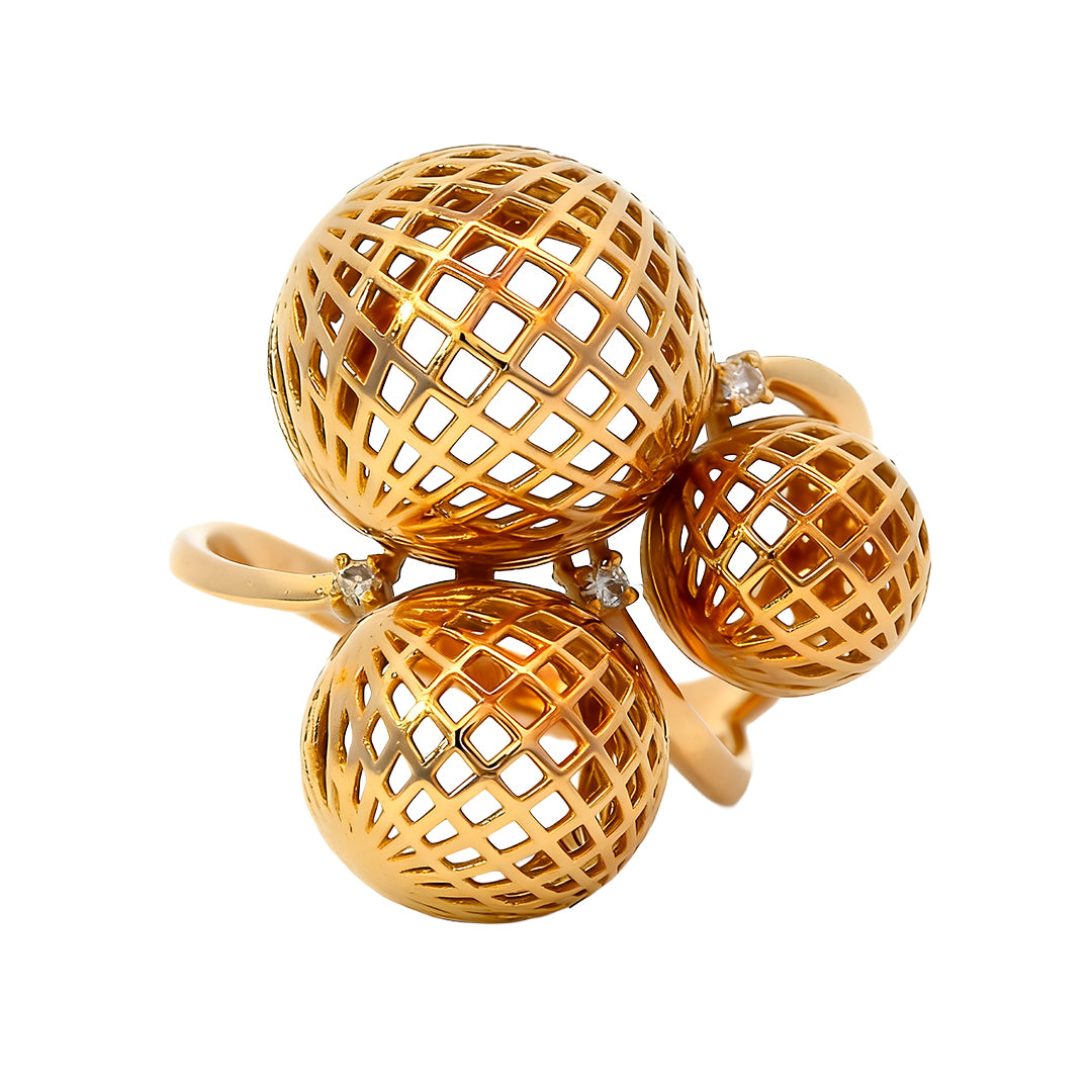 Triple Ball Ring 14490