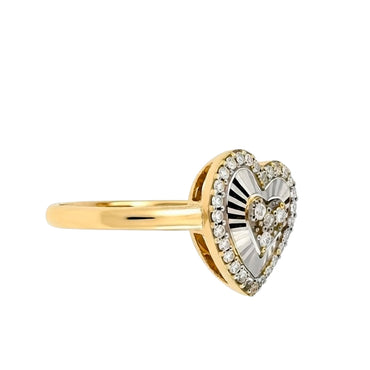 Illusion Diamond Heart Ring 14510