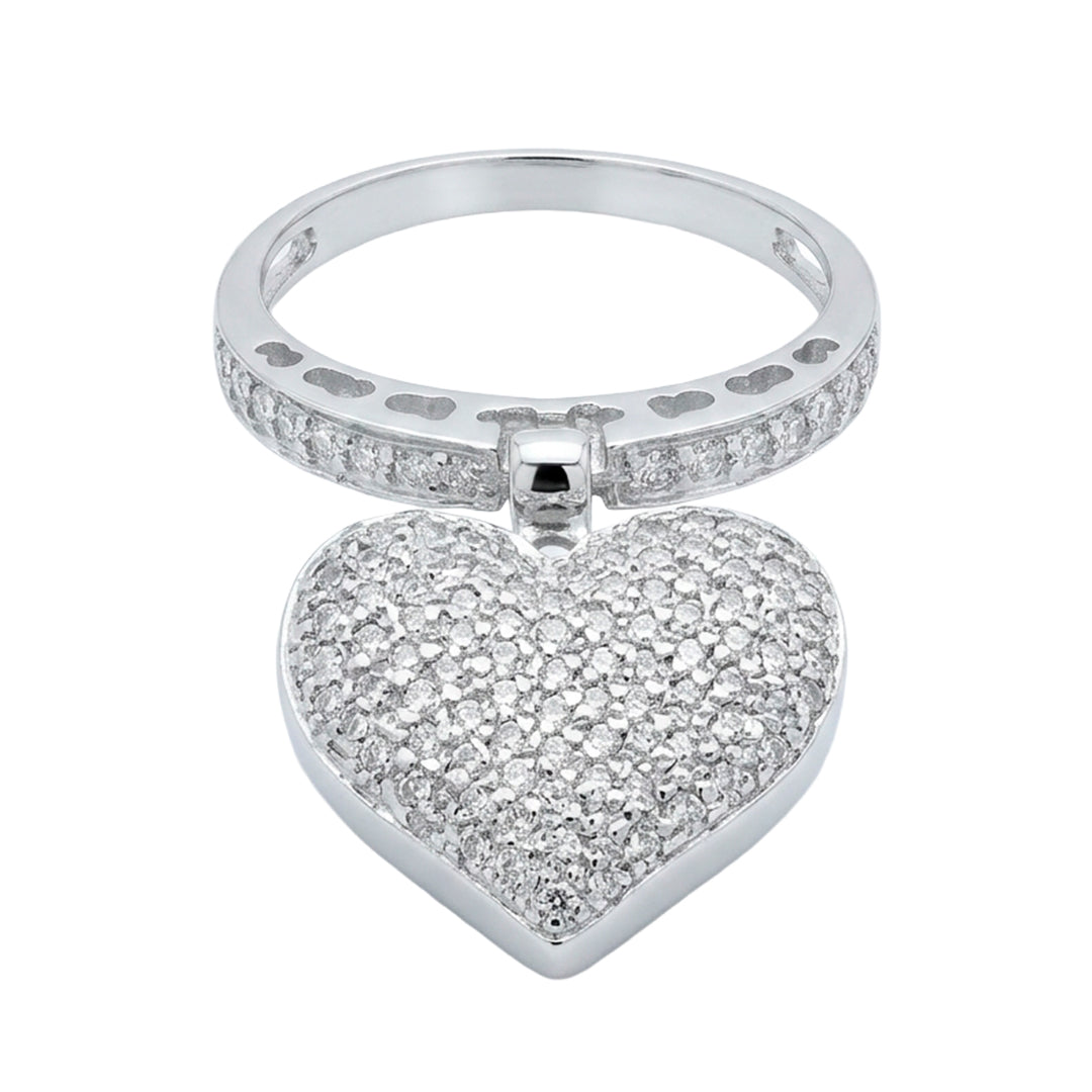 Heart Ring with Diamonds T16