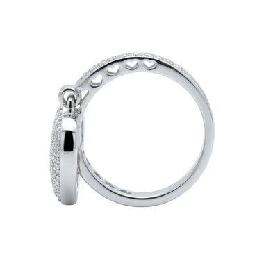 Heart Ring with Diamonds T16