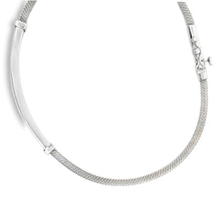 White Gold Plated Handle