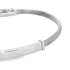 White Gold Plated Handle