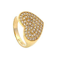 Anillo de Corazón con Zircones 14561