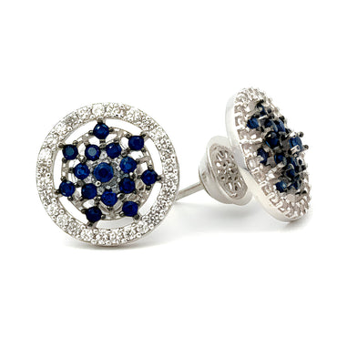 Aretes Safiro Roseta 14658