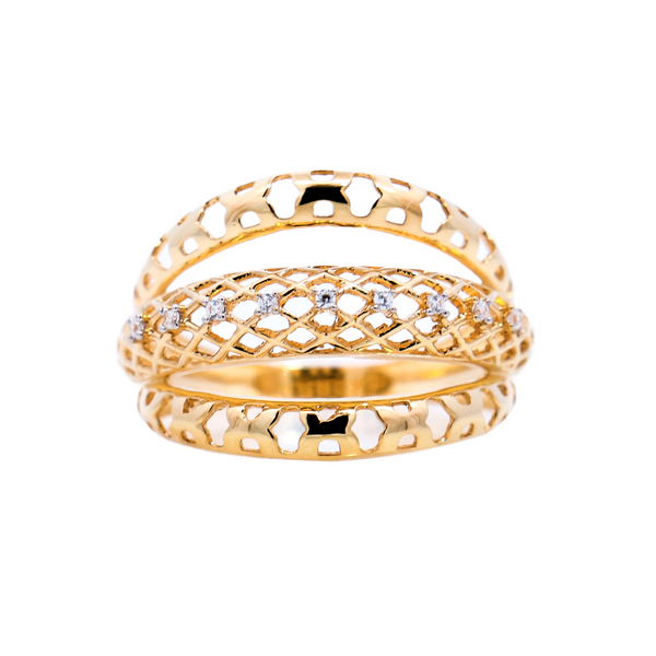 Anillo 3 Aros Zircon 14868