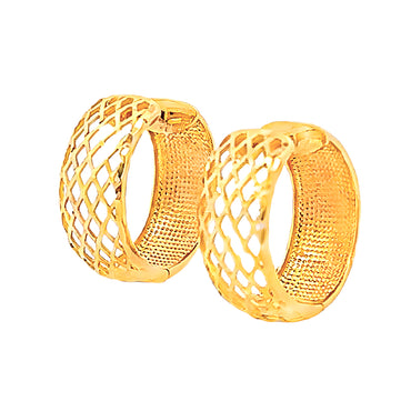 Openwork/Polished Hoop Earring 1.7CM