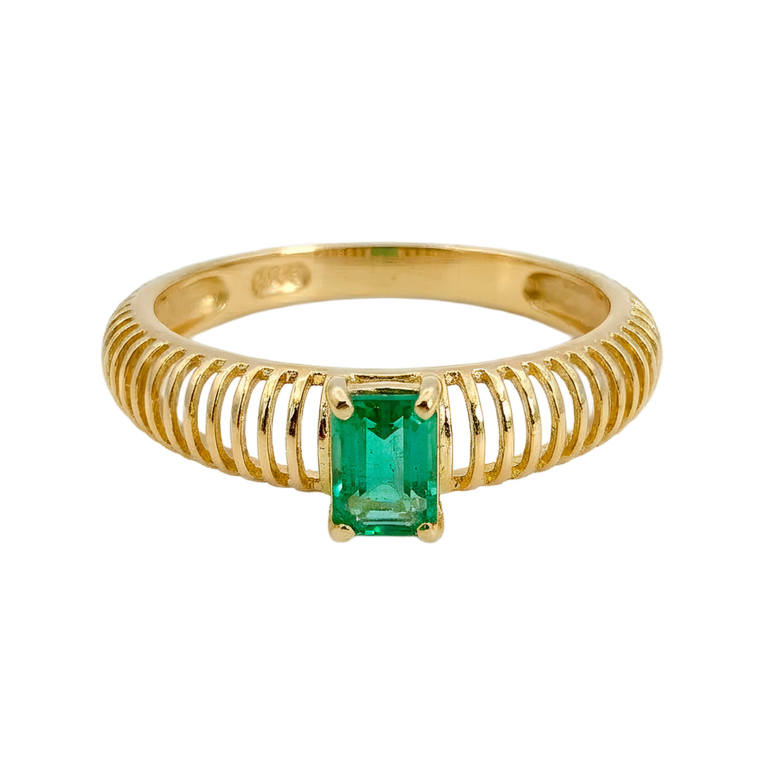 Anillo Esmeralda T.17  - 15582