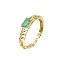 Anillo Esmeralda T.17  - 15582