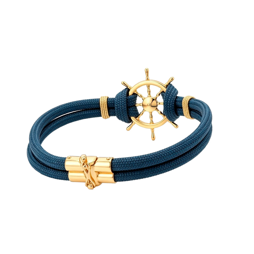 Men's Nautical Wheel Wristband