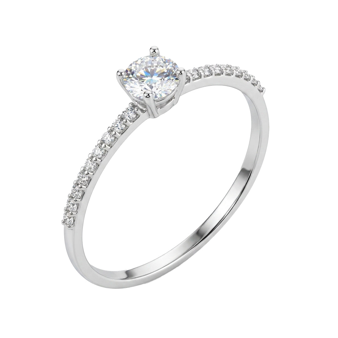 Anillo Solitario Diamante  T15 -  15803