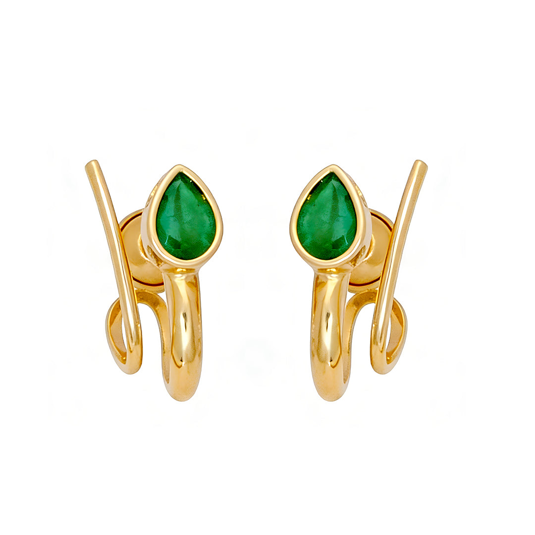 Arete Esmeralda Gota 15815