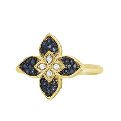 Anillo Flor Safiro 15909