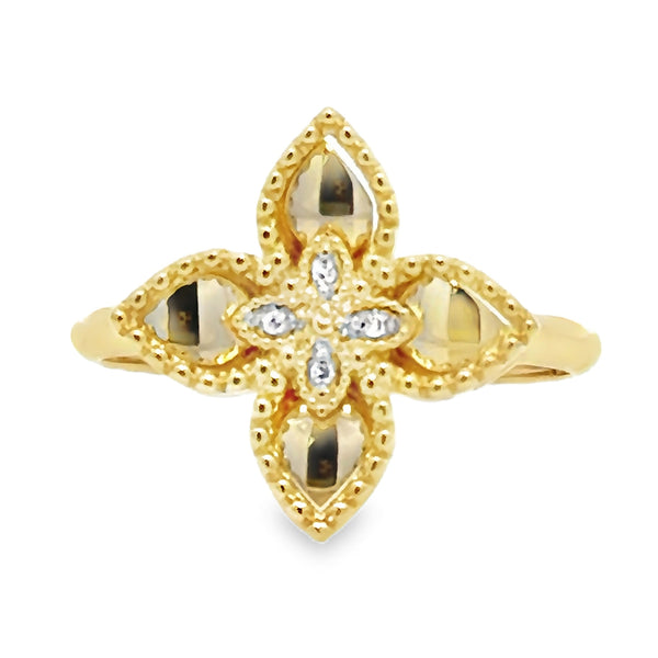 Anillo Flor Diamante 15916