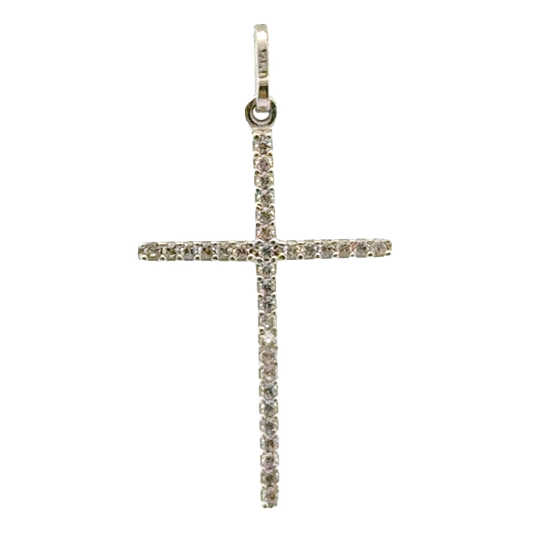 Dije Cruz Blanco 2.5CM 15921