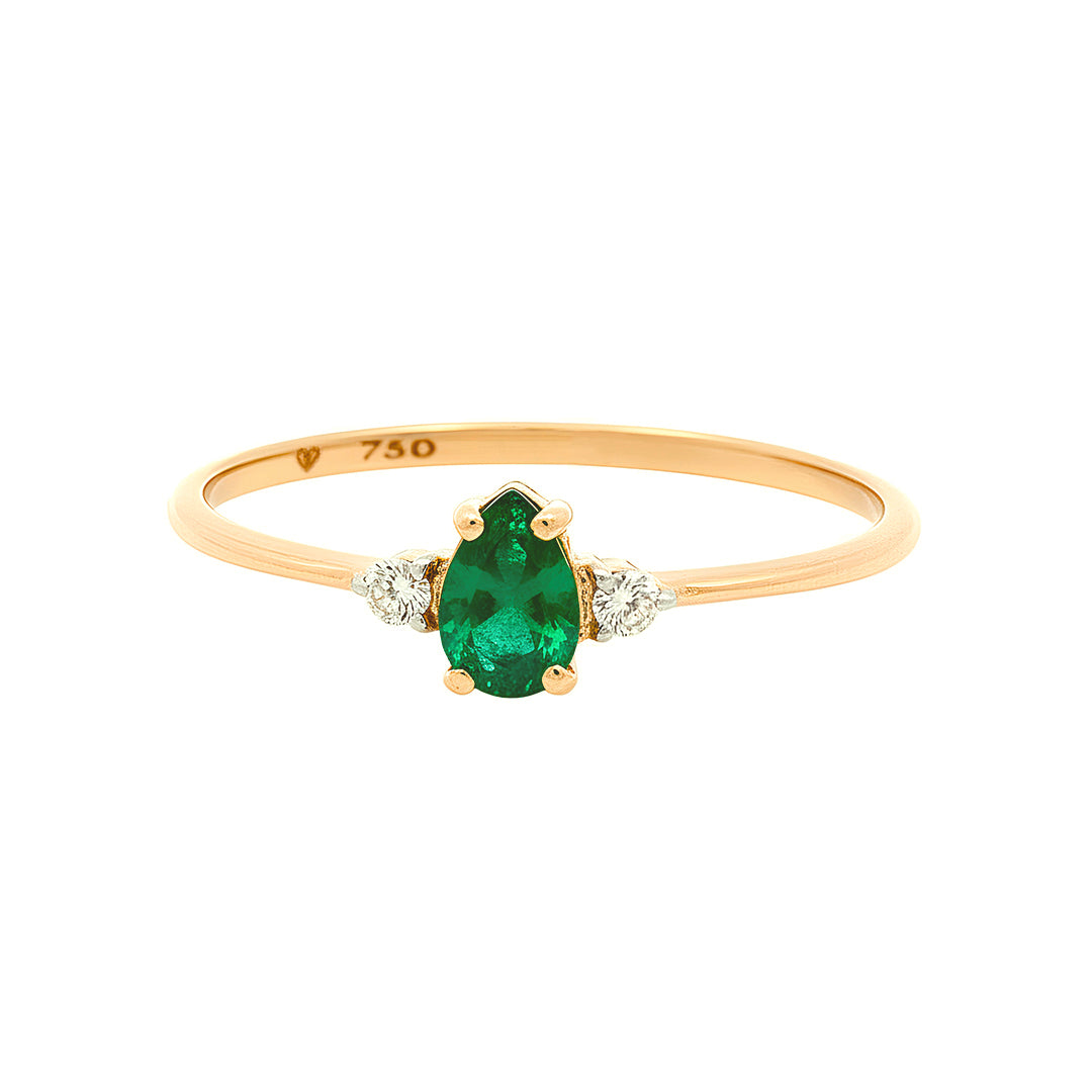 Anillo Esmeralda Diamante 15933