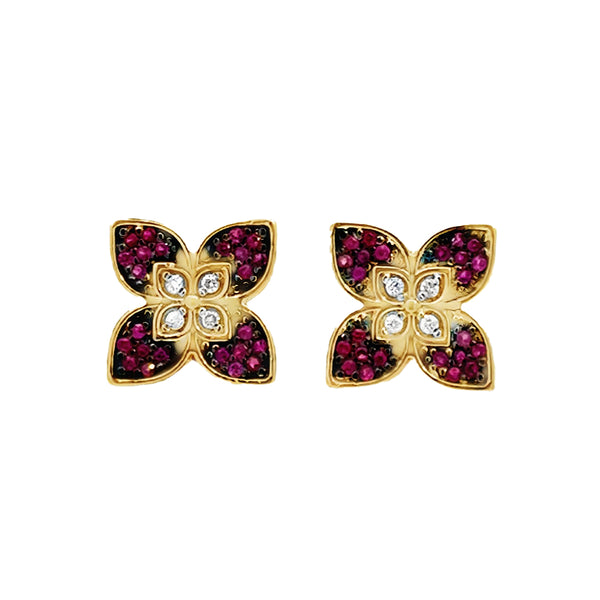 Arete Flor Rubi 15957