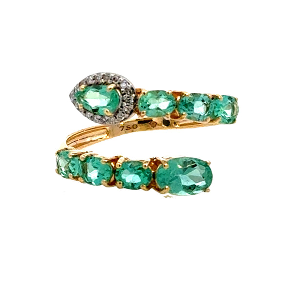 Anillo Serpiente Esmeralda 15958