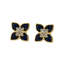 Aretes Flor de Zafiro 15965
