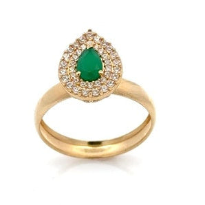 Anillo Gota Zircon 16238