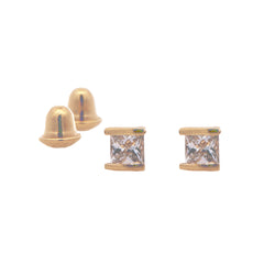 Square Diamond Earrings 16526