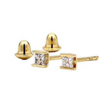 Square Diamond Earrings 16526