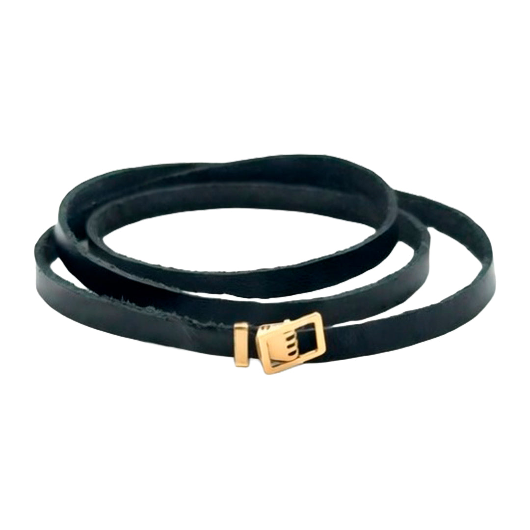 Black Leather Handle 16615