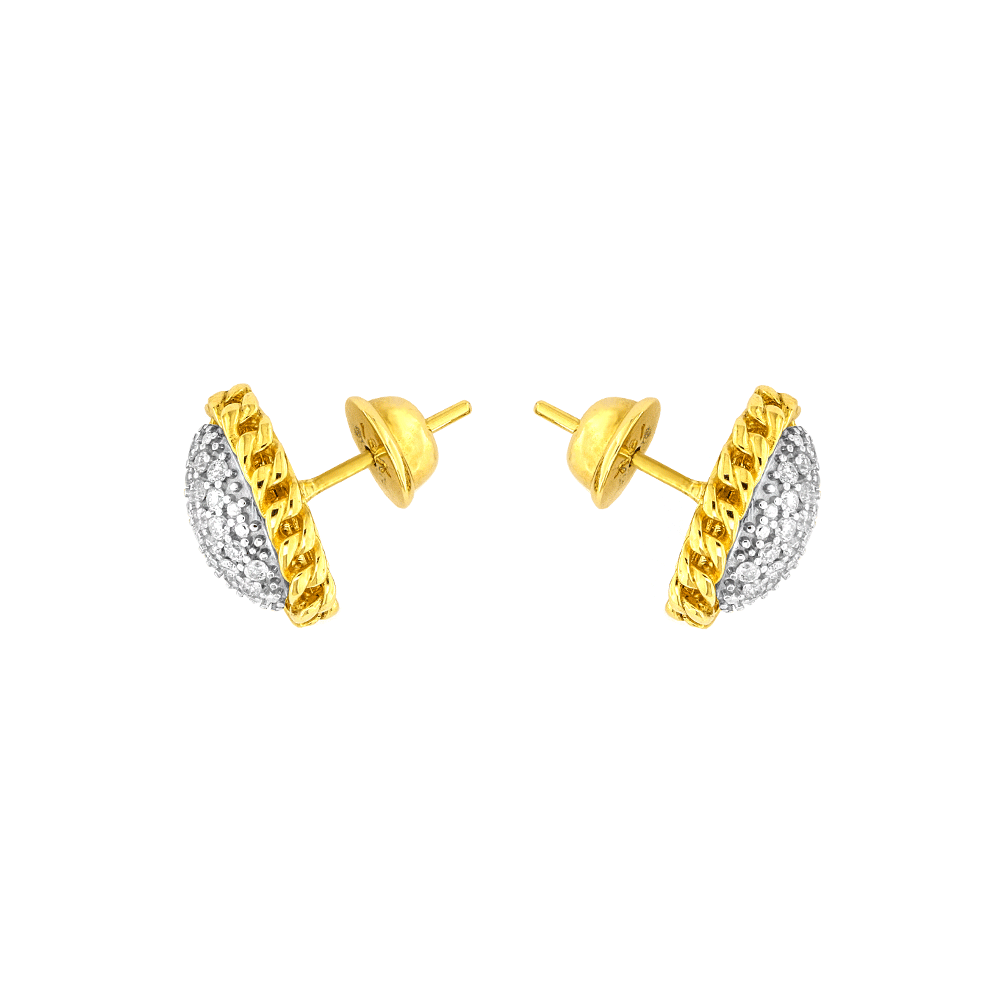 Aretes ovalado con diamantes: Elegancia radiante