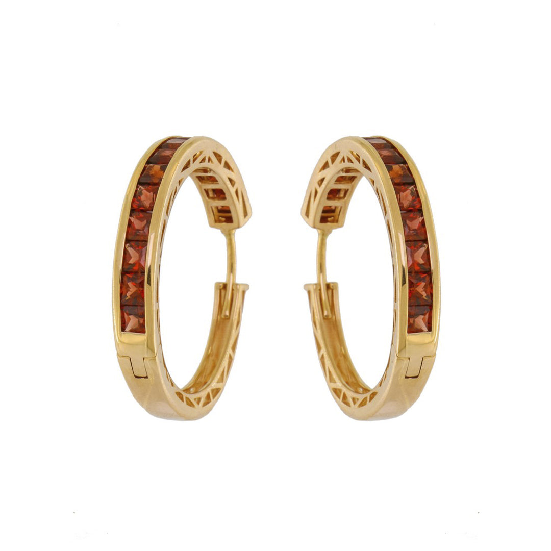 Aretes Granate 5222