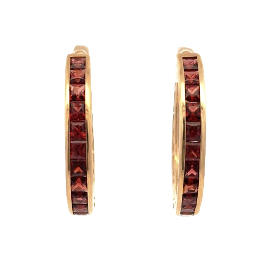 Aretes Granate 5222
