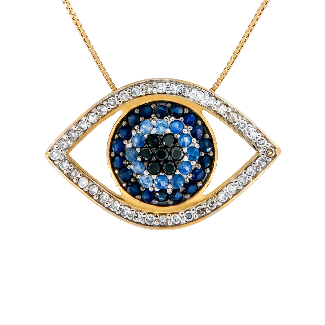 Sapphire Eye and Diamond Choker 6262