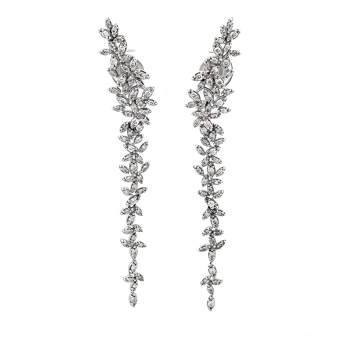 Aretes Flor Diamante 6416