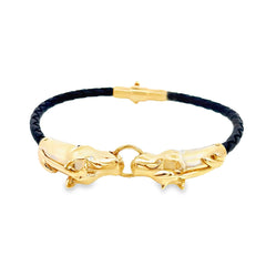 Manilla Masculina Con Caballos y 4 Diamantes