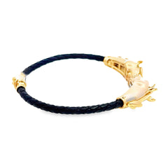 Manilla Masculina Con Caballos y 4 Diamantes