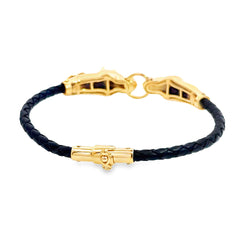 Manilla Masculina Con Caballos y 4 Diamantes