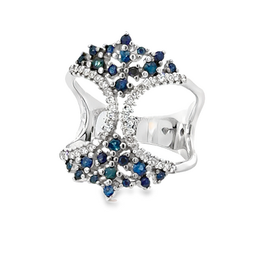 Sapphire and Diamond Ring T18
