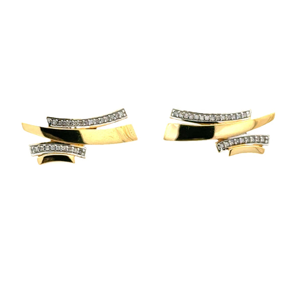 Aretes con diamantes 7157