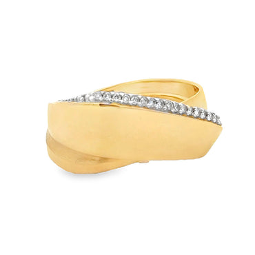 Intertwined Diamond Ring Size 16