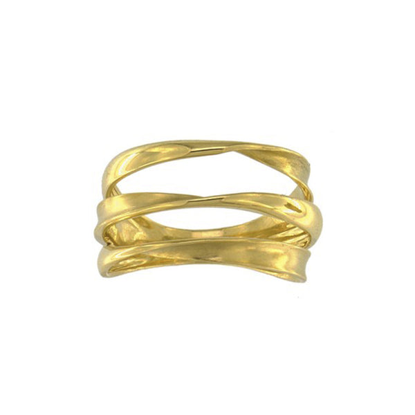 Anillo de Tres Bandas Entrelazadas 77391