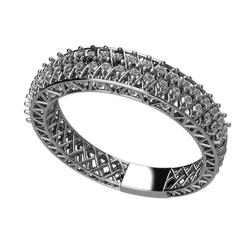 Anillo de Diamantes Elegante T16