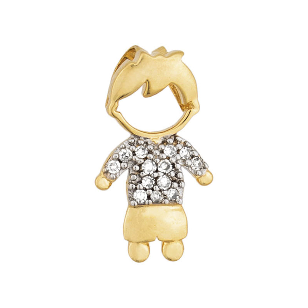 Boy Pendant with Diamonds 7434
