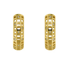 Aretes Argollas Cuadrados 8802