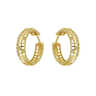 Square Hoop Earrings 8802