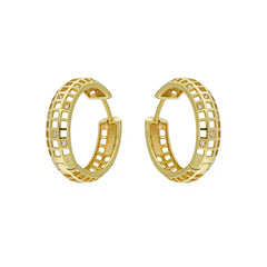 Aretes Argollas Cuadrados 8802