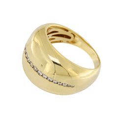 Anillo con Raya de Diamante 8862