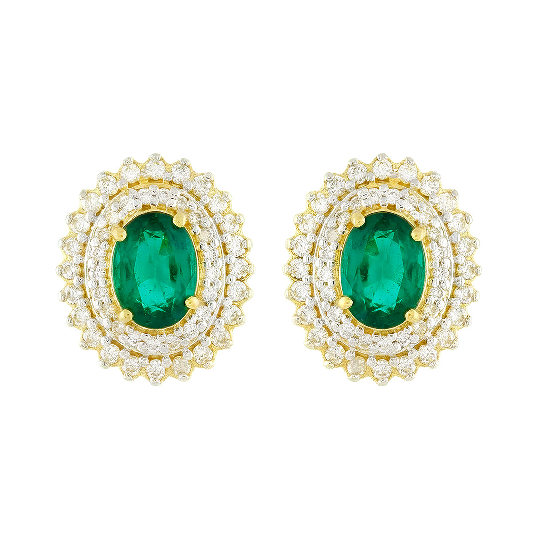 Aretes Esmeralda 9359