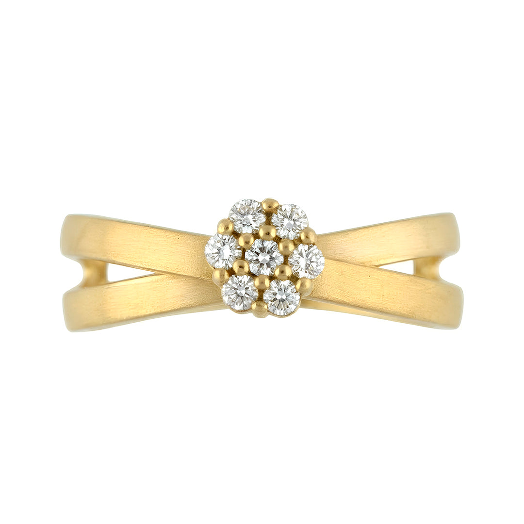Anillo Solitario con Diamantes 9674