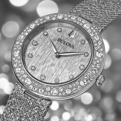 Reloj Bulova Cristal Femenino 96L329