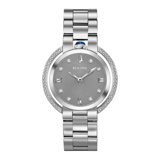 Reloj Bulova Rubaiyat Acero con Diamantes 96R219