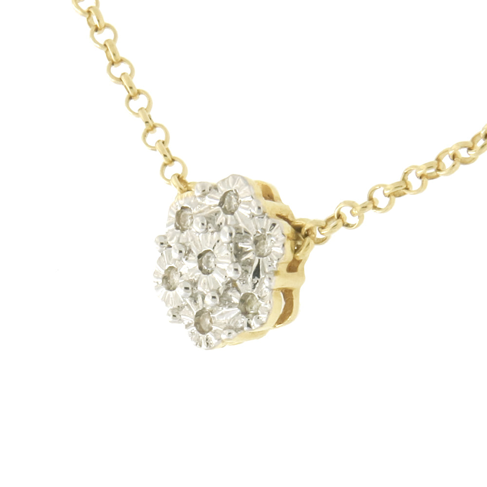 Gargantilla Flor Diamante 8501